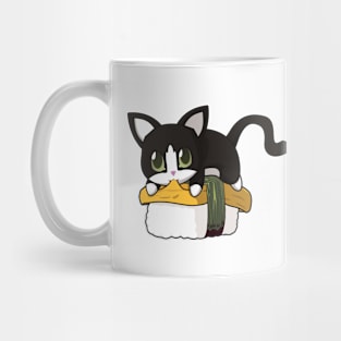 Tuxedo Cat tamago Sushi Mug